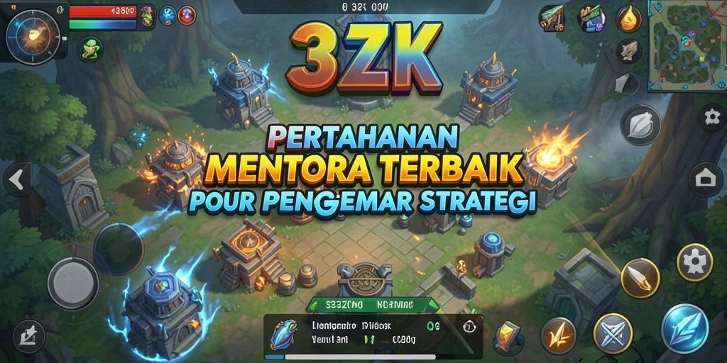 Tampilan gameplay menawan dari 33ZK saat mempertahankan menara.