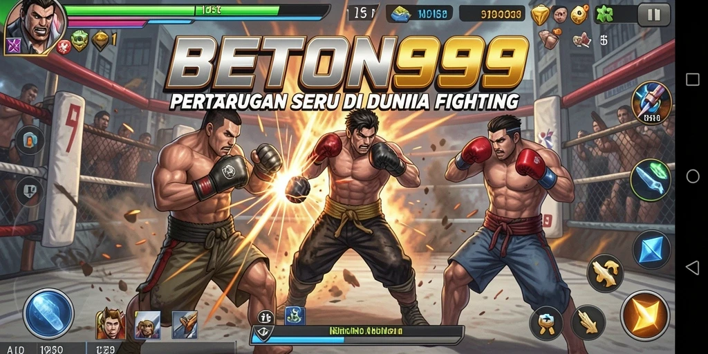 Screenshot BETON999 menampilkan aksi pertarungan yang mendebarkan dan karakter-karakter yang menawan.