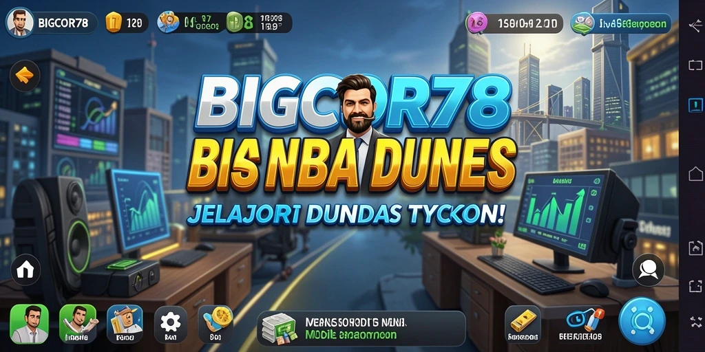 Menampilkan gameplay menarik dalam <strong>BIGCOR78</strong> dengan berbagai fitur Tycoon.