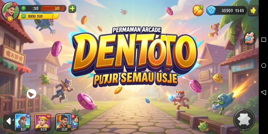 Tangkapan layar DENTOTO menampilkan aksi gameplay Arcade yang menegangkan.
