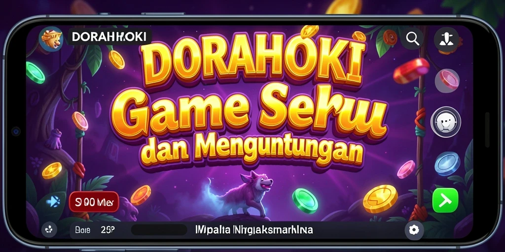 Screenshot utama gameplay Slot DORAHOKI yang menggembirakan.