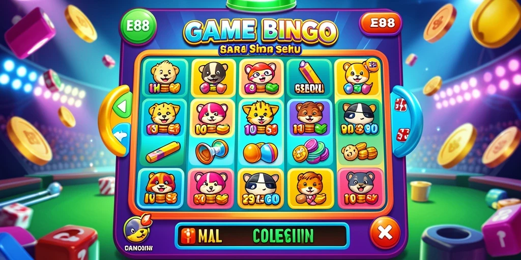 Screenshot E88 menampilkan gameplay Bingo yang seru dan interaktif.