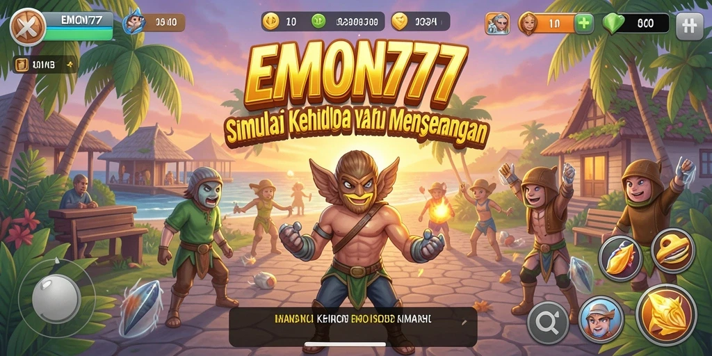 Tangkapan layar menunjukkan gameplay interaktif dan grafis menawan dari EMON777.
