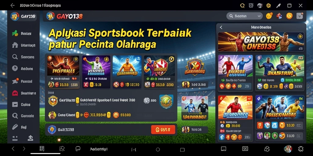 Tampilan antarmuka GAYO138 yang menarik untuk taruhan olahraga.