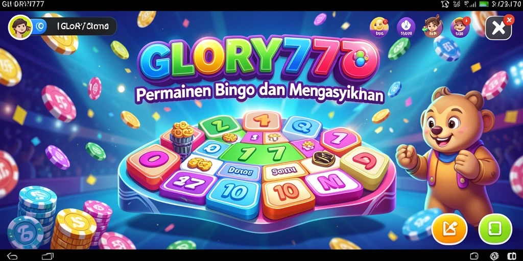 Tampilan gameplay seru dalam GLORY777 Bingo.
