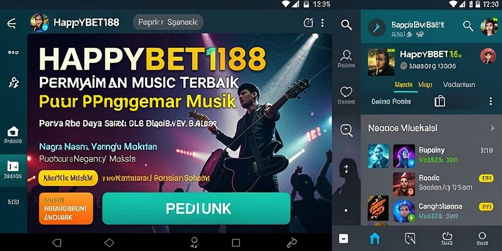Tampilan gameplay HAPPYBET188 dengan interaksi musik yang seru.