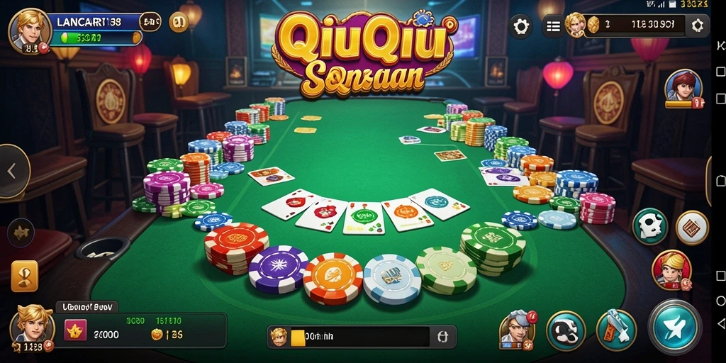 Screenshot gameplay seru dari LANCAR138 yang menunjukkan aksi QiuQiu.