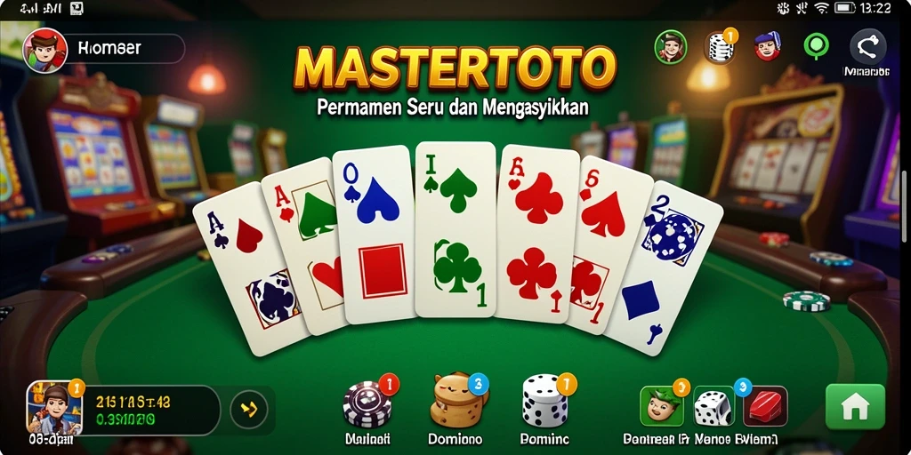Tampilan gameplay Domino yang menarik di MASTERTOTO.