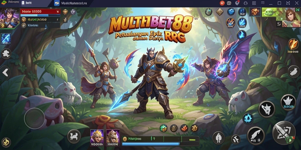 Tampilan menarik dari gameplay RPG MULTIBET88 yang penuh action.