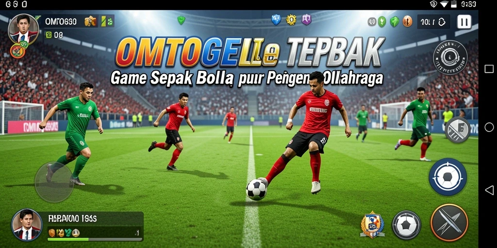 Screenshot OMTOGEL menampilkan aksi di lapangan sepak bola.
