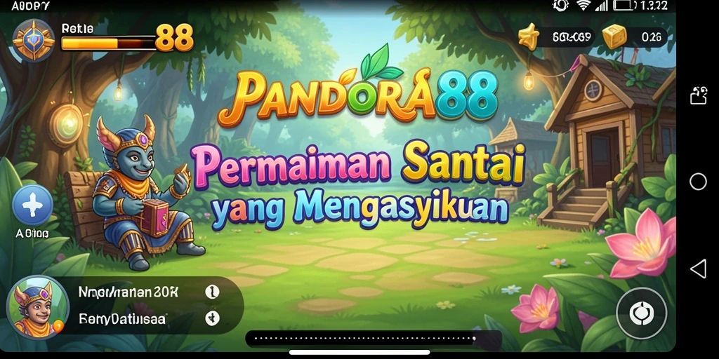 Tampilan gameplay PANDORA88 yang cerah dan penuh warna.