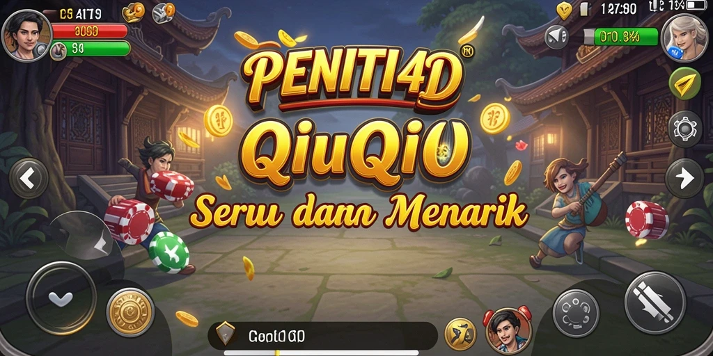 Tampilan gameplay PENITI4D yang seru dan kompetitif dalam permainan QiuQiu.