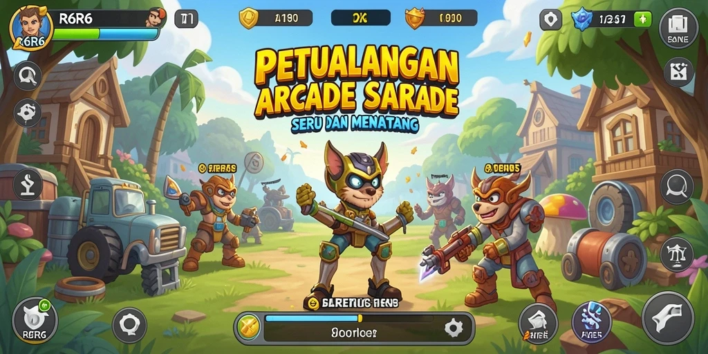 Tampilan grafis menarik dari gameplay R6R6 yang seru.