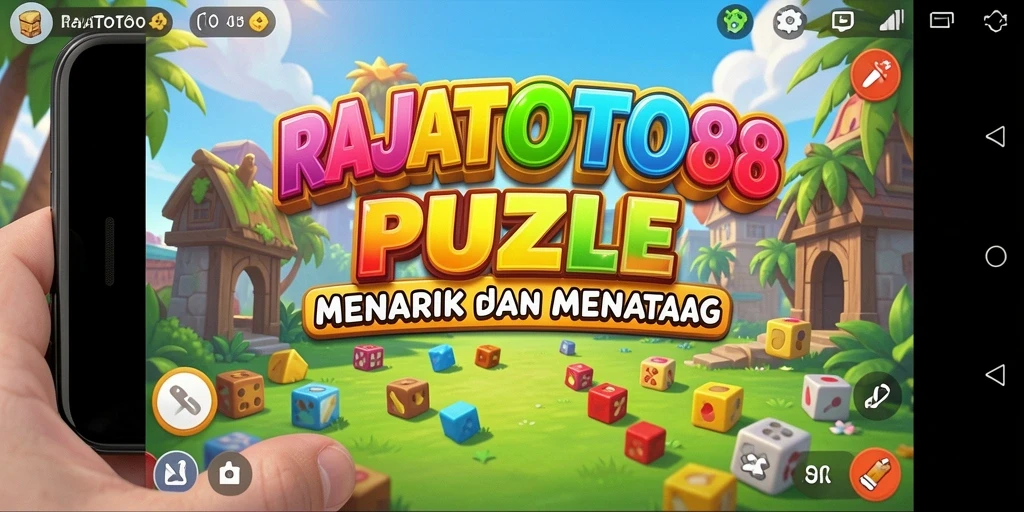 Tampilan gameplay RAJATOTO88 yang penuh warna dan menantang.