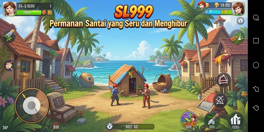 Tampilan gameplay SL999 yang menarik dan penuh warna.