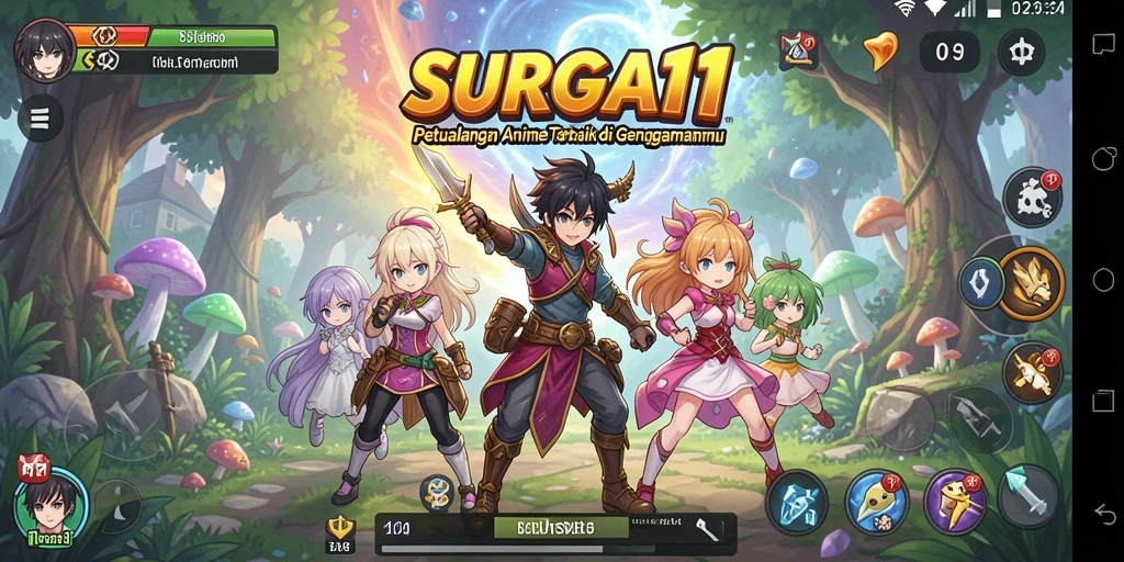 Gameplay menarik dalam dunia Anime yang penuh warna.