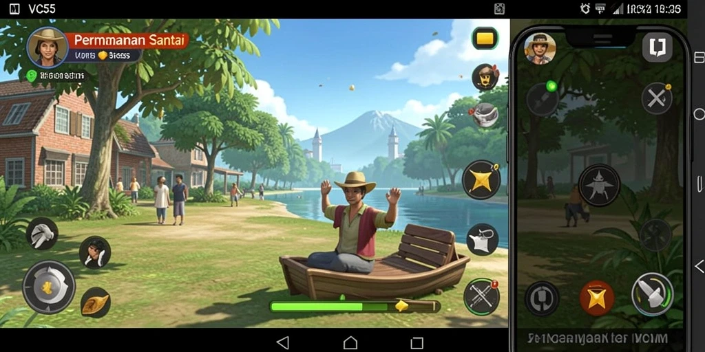 Tampilan gameplay VC55 yang seru dan penuh warna.