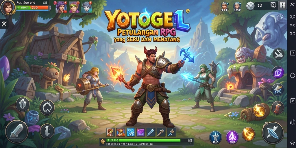 Gameplay YOTOGEL yang menampilkan aksi RPG yang seru.